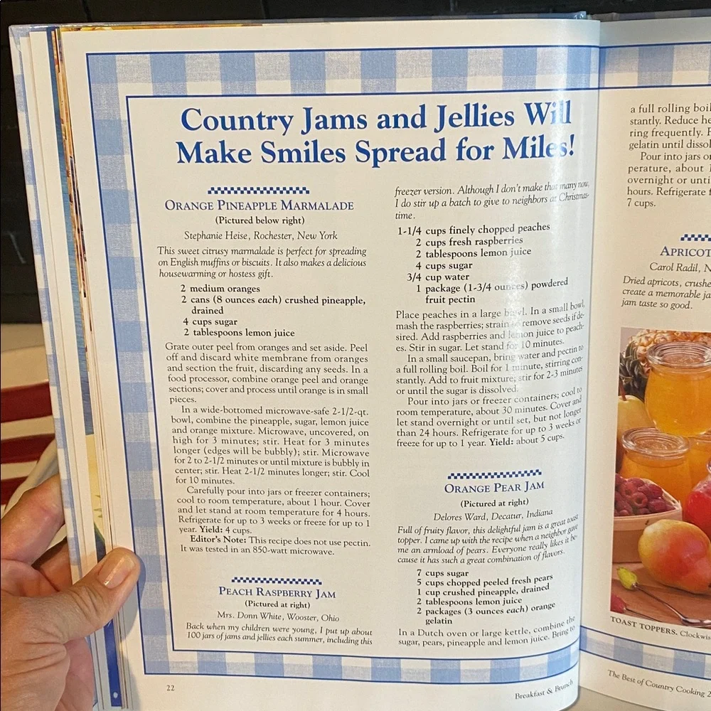 The Best of 2005 Cookbook - Blue Plaid Cover